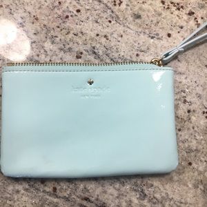 Kate Spade Tiffany Blue wristlet never used